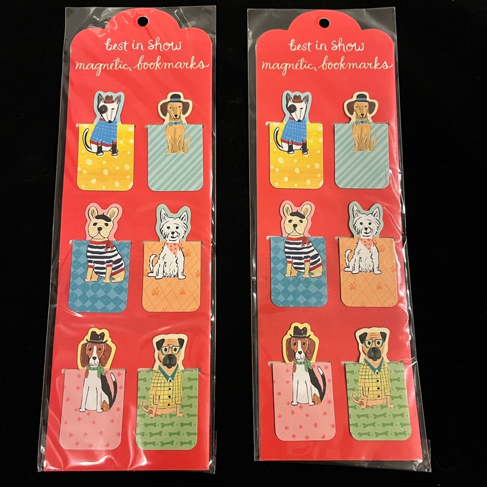 New! 2 packs Best in Show Magnetic Bookmarks
Artist: Heather Strianese